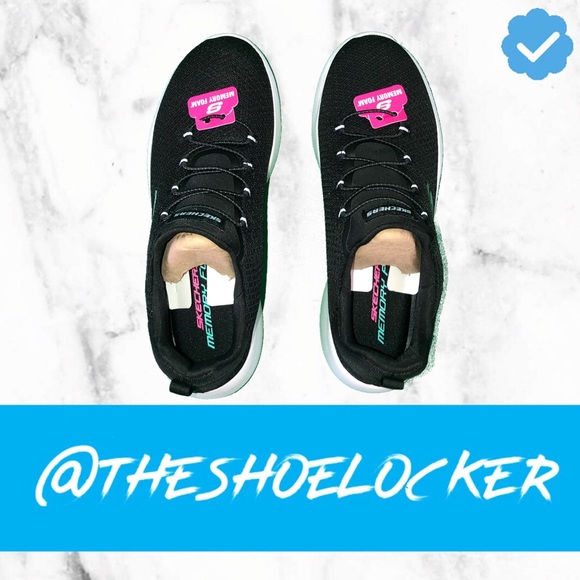 NEW Skechers DYNAMIGHT Black/White - Picture 6 of 8